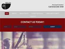 Tablet Screenshot of hillinlaw.com